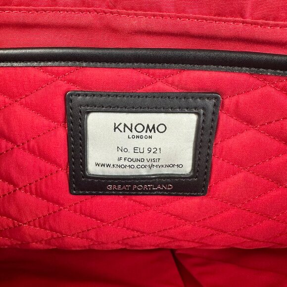 Knomo London Great Portland Over The Shoulder Bag Laptop Protection Tote Black - Picture 12 of 15